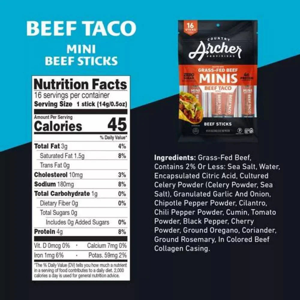 Mini Beef Taco Sticks (16 CT)