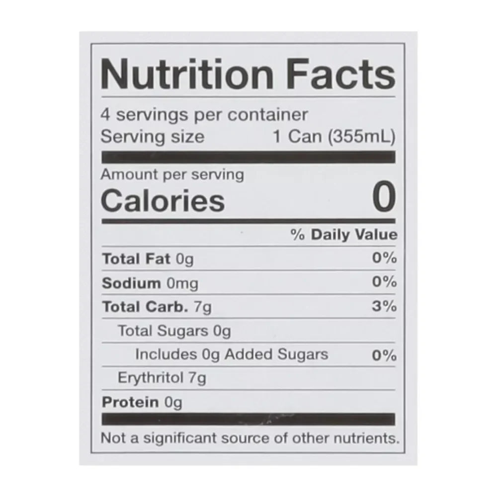 Zero Sugar Black Cherry Soda (4 Pack)