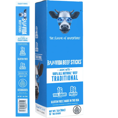 100% All-Natural Beef Sticks - Traditional (16 CT)