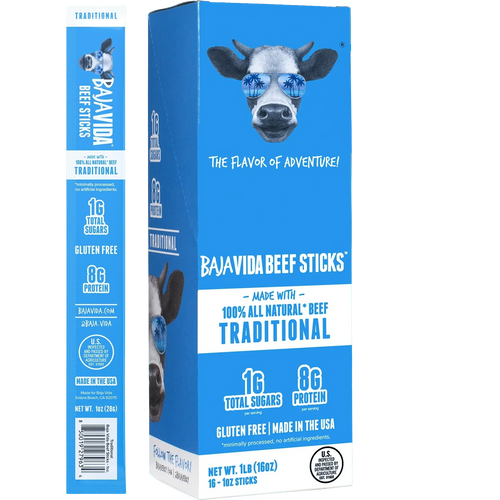 100% All-Natural Beef Sticks - Traditional (16 CT)