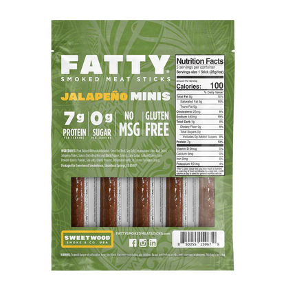 Jalapeno Minis Smoked Meat Sticks (5 CT)