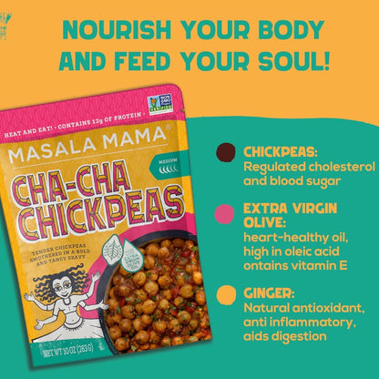 Cha-Cha Chickpeas - Heat And Eat (2 Pack)