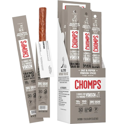 Venison Pepper & Sea Salt Stick (24 CT)