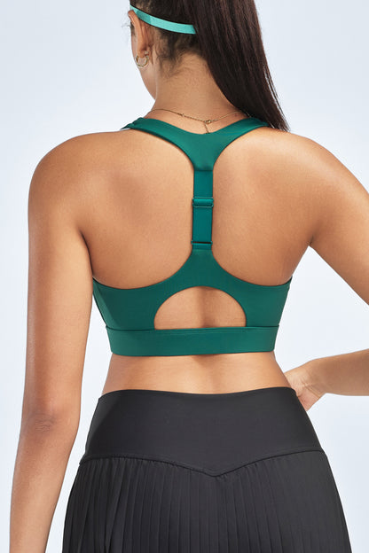 RUNNING GIRL® High-Impact High-Neck Sports Bra | Hollow Out Back-Support Bra