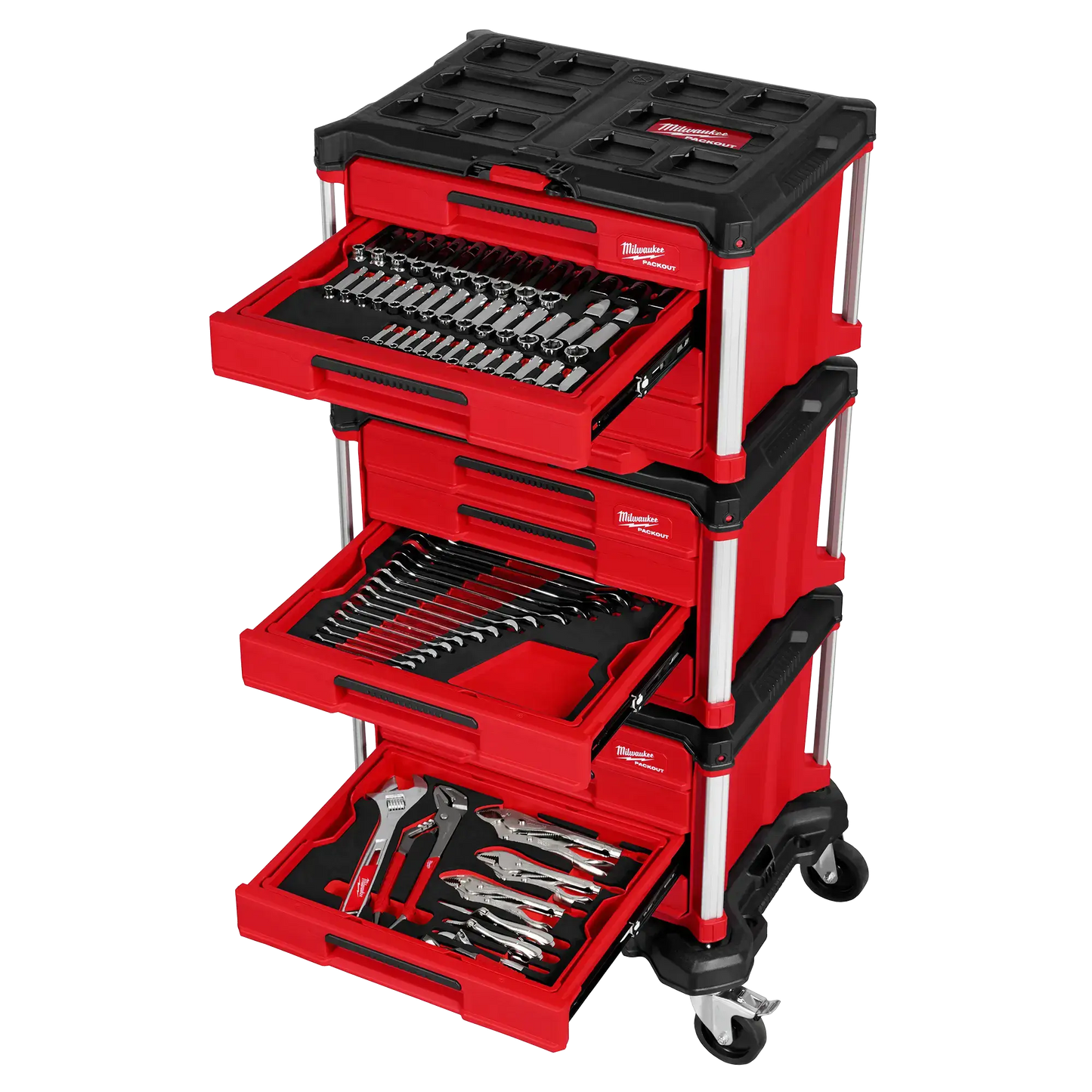 366-Pcs Master Mechanics Hand Tool Set with PACKOUTTM Drawers and Dolly