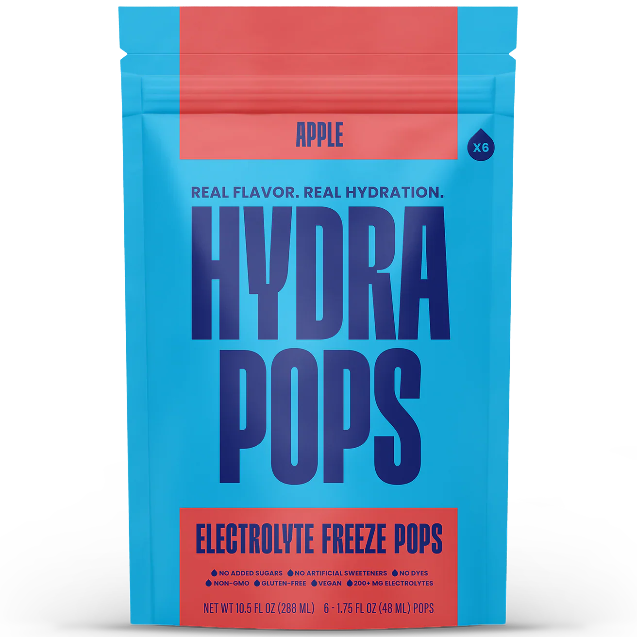 Hydra Pops Apple Electrolyte Freeze Pops (6 CT)