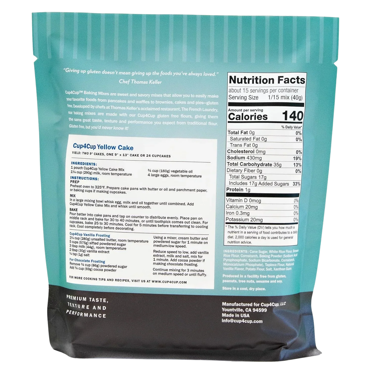 Gluten Free Yellow Cake Mix