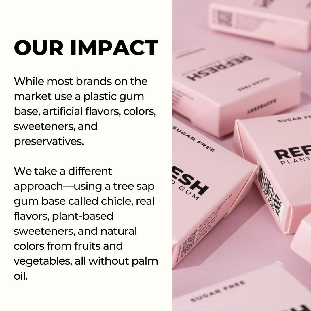 Raspberry Plant Based Gum (12 Pack)
