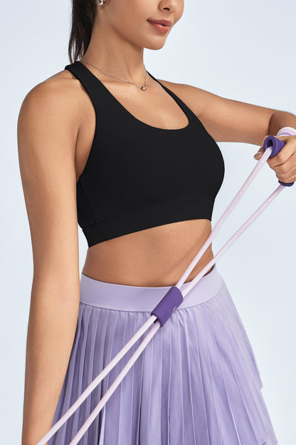 RUNNING GIRL® High-Impact High-Neck Sports Bra | Hollow Out Back-Support Bra