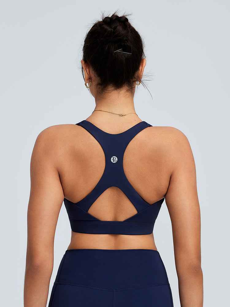 RUNNING GIRL® High Support Molded Cup Sports Bra with Sewn-in Pads