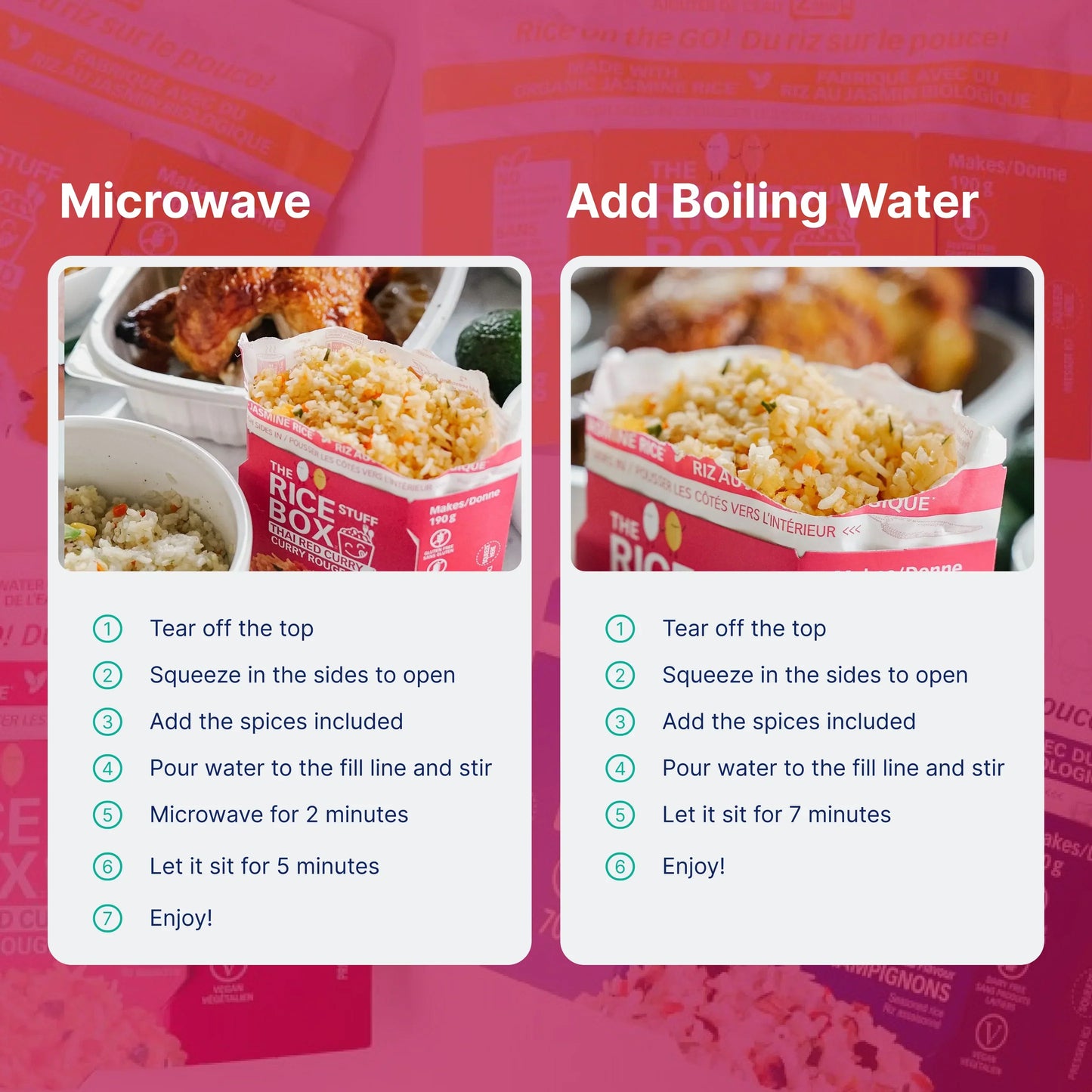 Instant Thai Red Curry Rice Box (6 Pack)