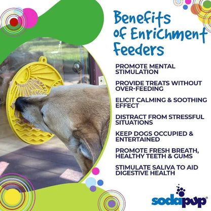 Sun N' Sea ¨C Durable Dog Lick Mat Feeder w/ Suction Cups - Blue