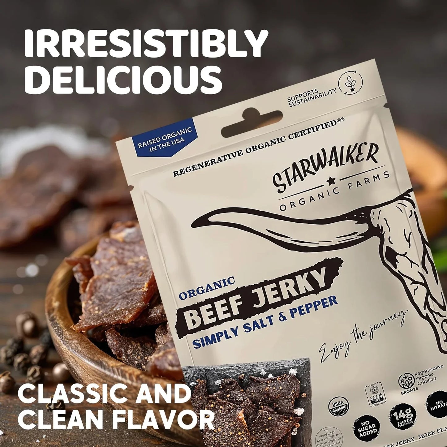 Simply Salt and Pepper Beef Jerky