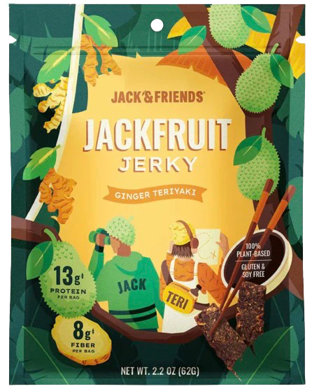 Jack & Teri Jackfruit Ginger Teriyaki Jerky