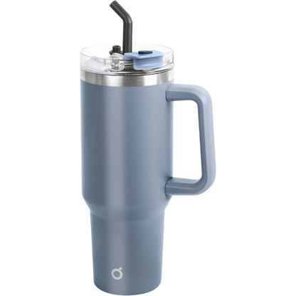 40oz Double Wall Vacuum Insulated Tumbler With Straw - Blue