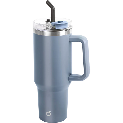 40oz Double Wall Vacuum Insulated Tumbler With Straw - Blue