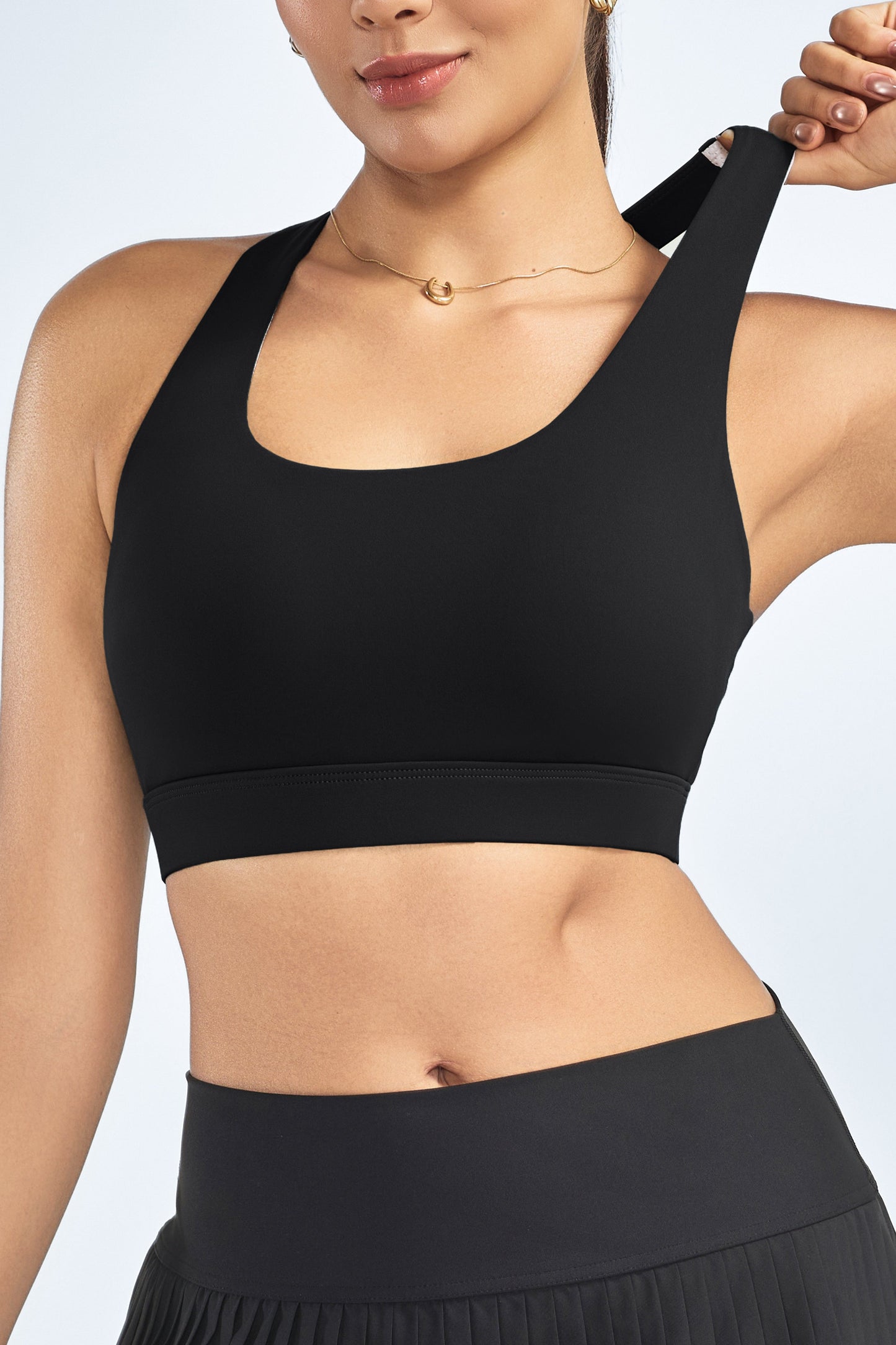 RUNNING GIRL® High-Impact High-Neck Sports Bra | Hollow Out Back-Support Bra