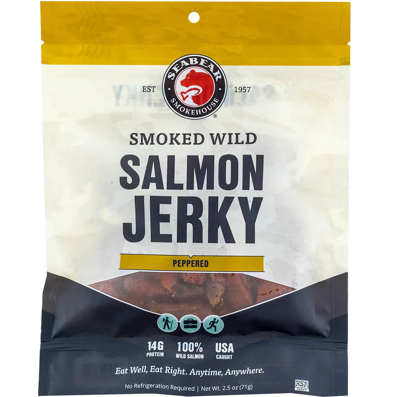 Peppered Smoked Wild Salmon Jerky