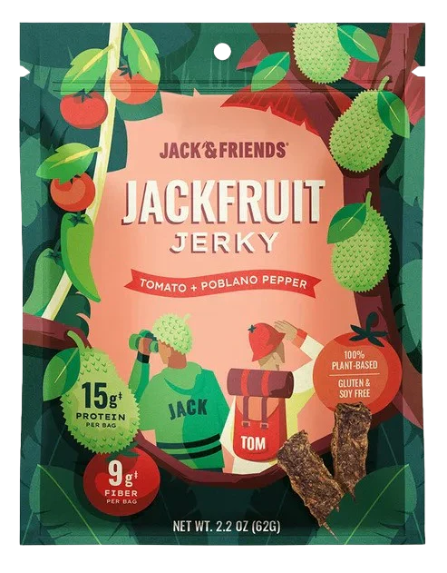 Jackfruit Jerky - Tomato & Poblano Peppers