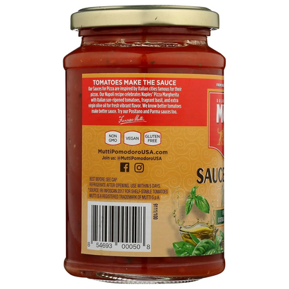 Basil Pizza Sauce With Extra Virgin Olive Oil