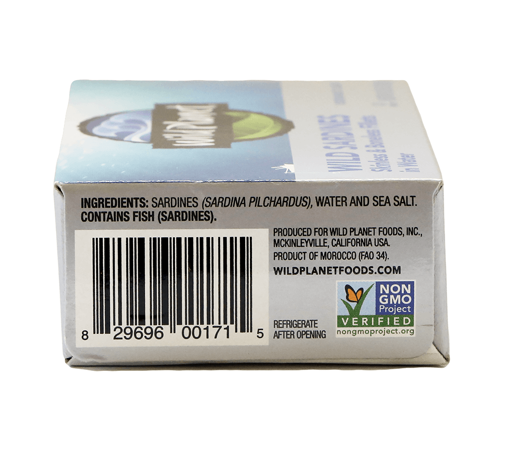 Wild Sardines Skinless & Boneless Fillets In Water