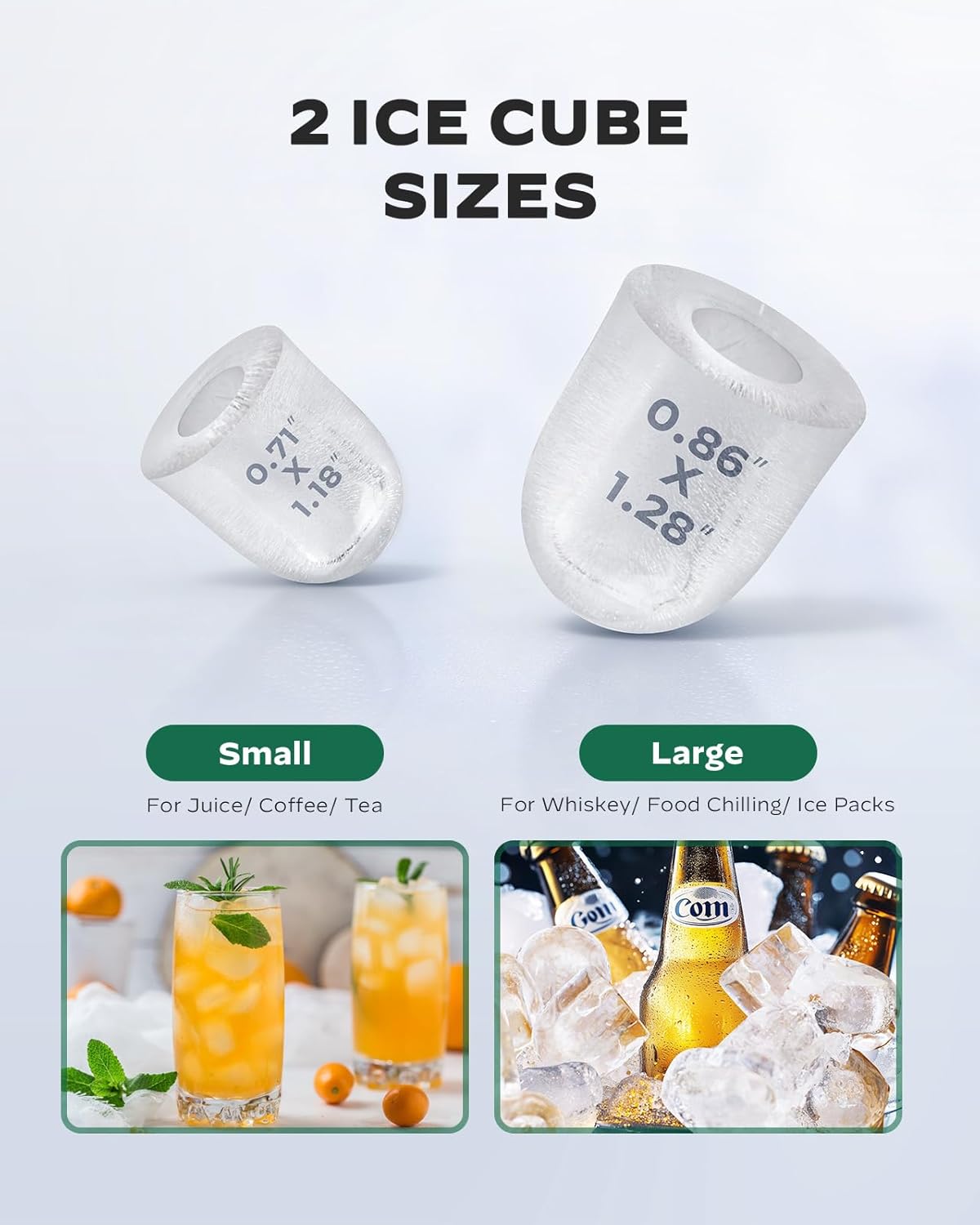 Countertop Bullet Ice Maker (22 Lbs)