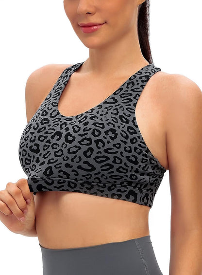 RUNNING GIRL® Medium-Support Strappy Criss-Cross Bra | Removable Cups & Buttery-Soft Sculpting Bra