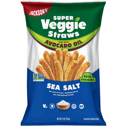 Super Veggie Straws With Avocado Oil - Sea Salt