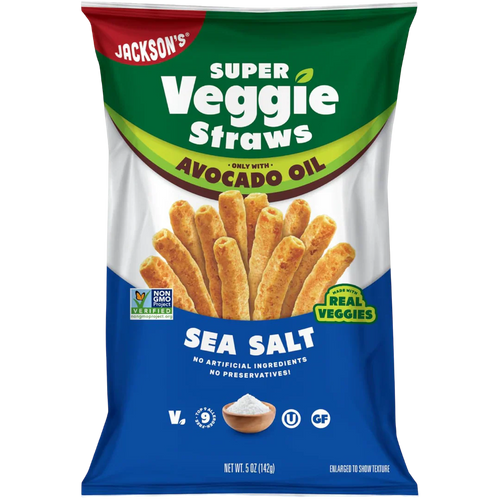 Super Veggie Straws With Avocado Oil - Sea Salt