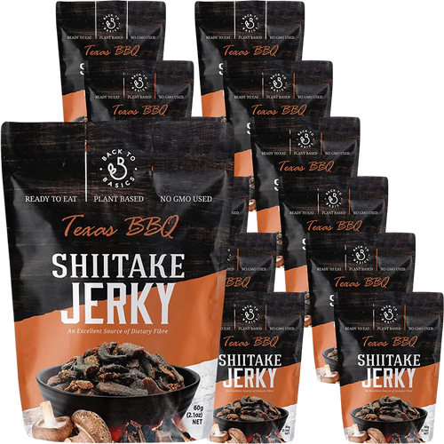 Shiitake Jerky Texas BBQ (12 Pack)