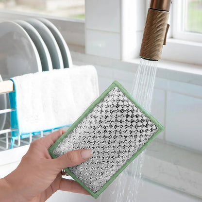 Bamboo Scrub Sponges - White/Sage (3 CT)