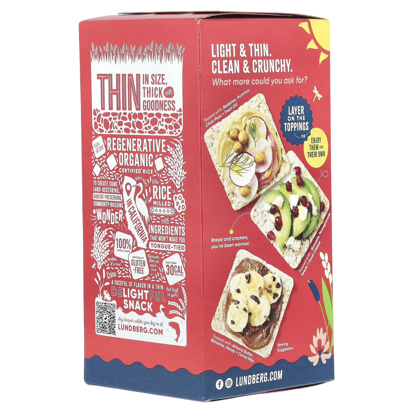 Organic Red Rice & Quinoa Brown Rice Cakes