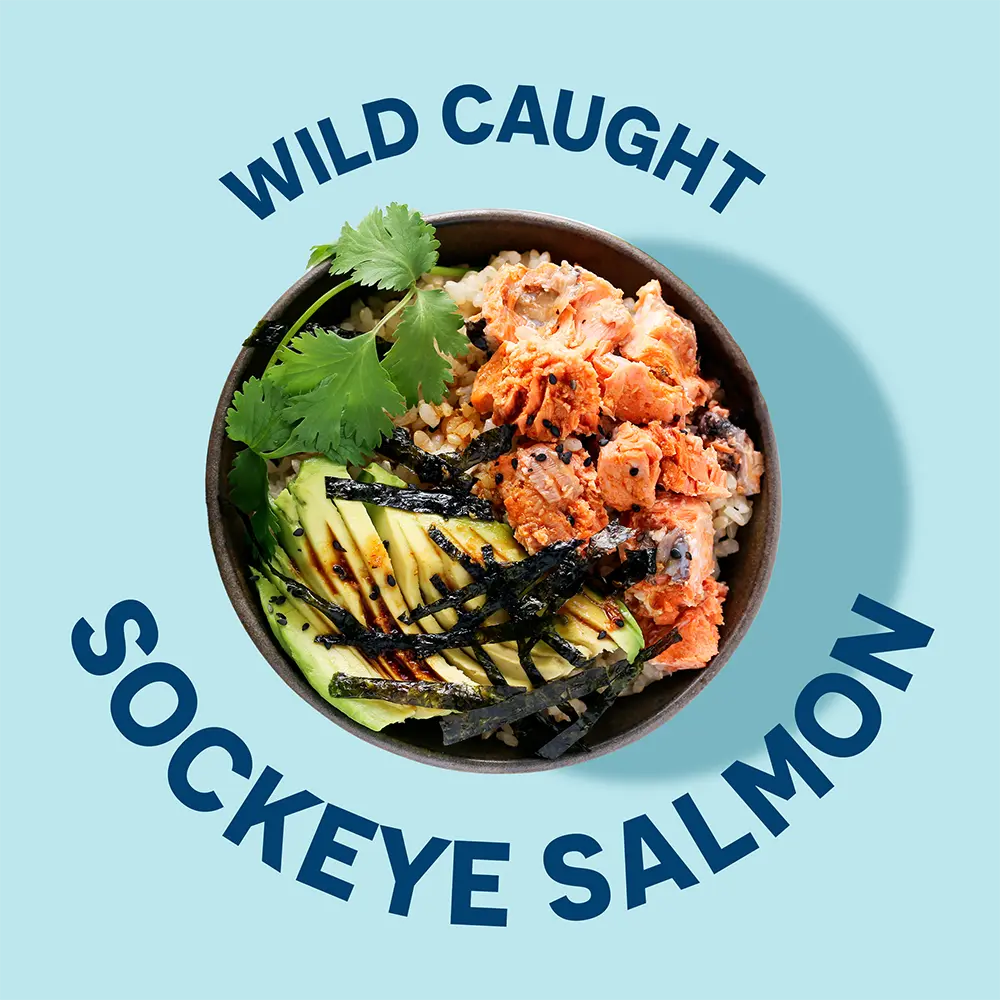 Wild Sockeye Salmon with Skin & Bones