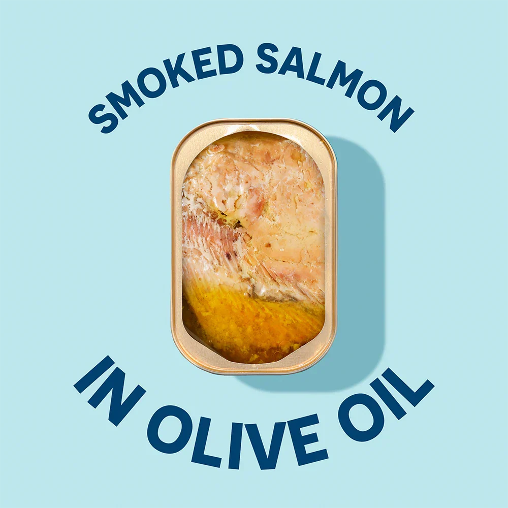 Wild Smoked Pink Salmon Fillets in Extra Virgin Olive Oil