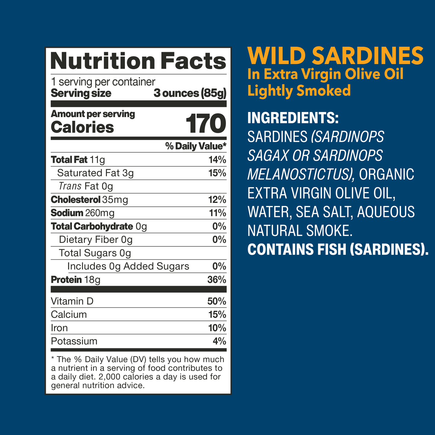 Wild Sardines In Extra Virgin Olive Oil