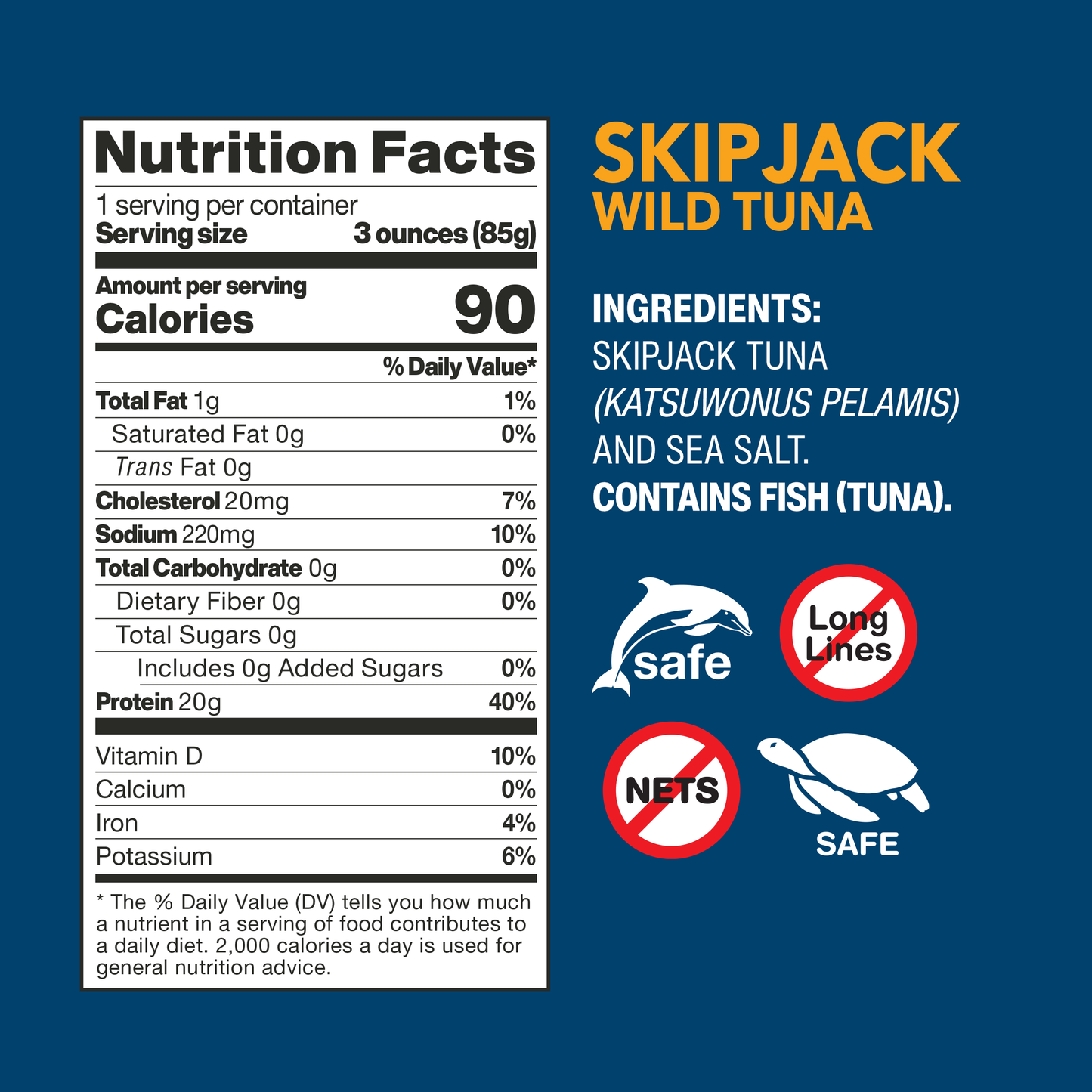 Skipjack Wild Tuna Single-Serve Pouch