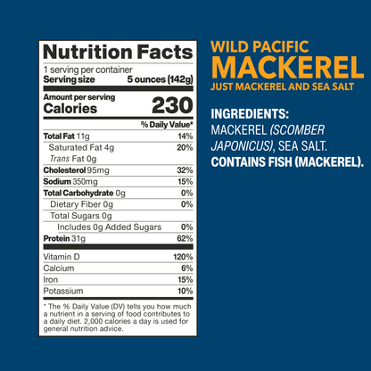 Wild Pacific Mackerel