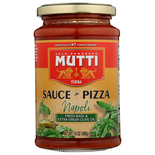 Basil Pizza Sauce With Extra Virgin Olive Oil