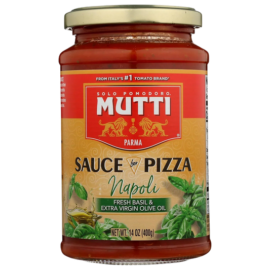 Basil Pizza Sauce With Extra Virgin Olive Oil