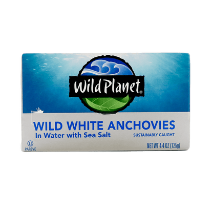 Wild White Anchovies In Water