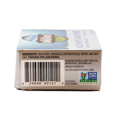 Wild White Anchovies In Water
