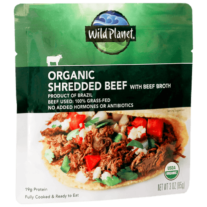 Organic Shredded Beef Single-Serve Pouch