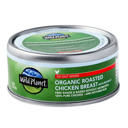 Organic Roasted Chicken Breast with Rib Meat No Salt Added