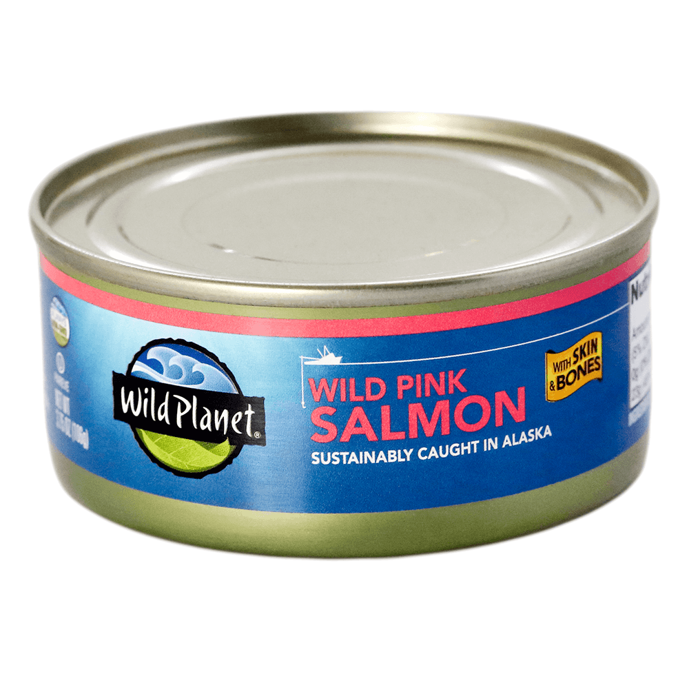 Wild Pink Salmon with Skin & Bones