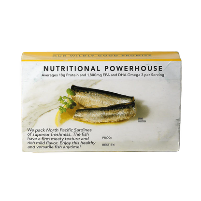 Wild Sardines In Extra Virgin Olive Oil with Lemon