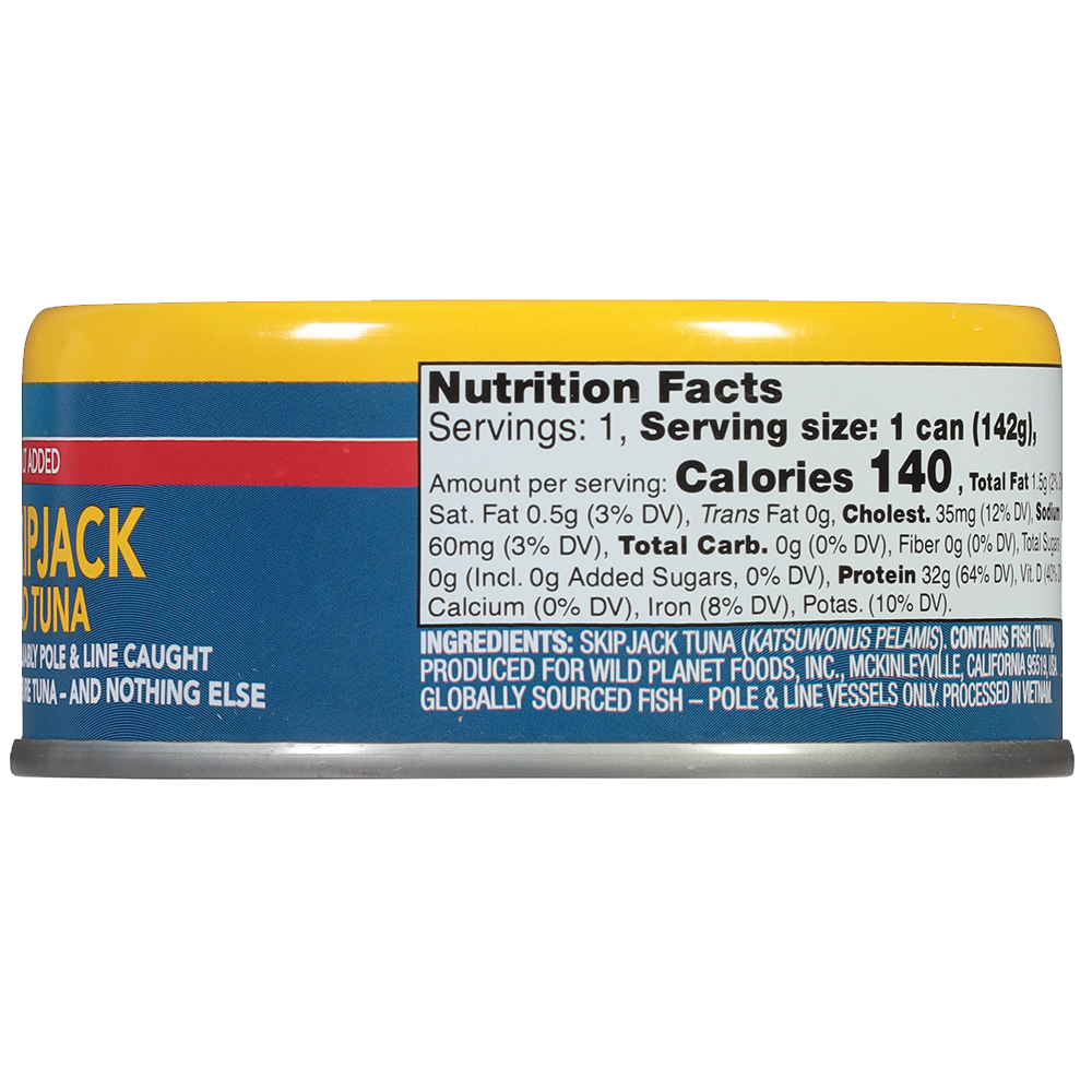 Skipjack Wild Tuna No Salt Added