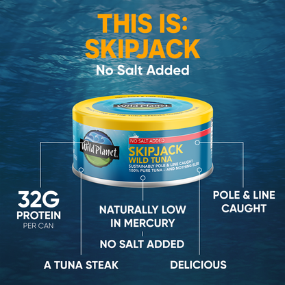 Skipjack Wild Tuna No Salt Added