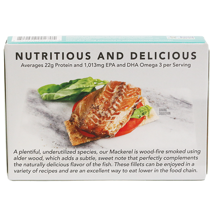 Wild Smoked Mackerel Fillets in Extra Virgin Olive Oil