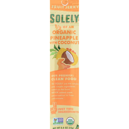 Organic Pineapple with Coconut Fruit Jerky (12 Pack)