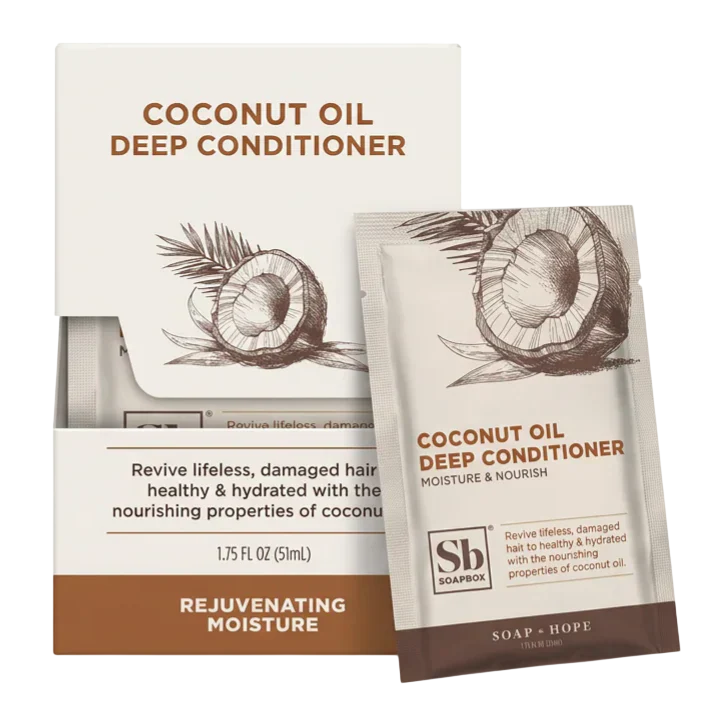 Soapbox Deep Conditioner Packet Coconut Oil Rejuvenating (12 CT)